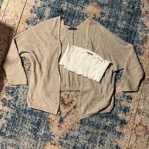 📦 bundle! tube top & cardigan